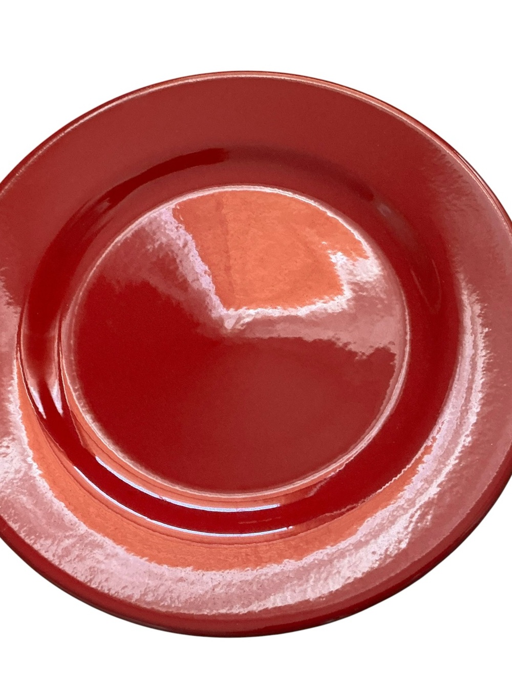 Vtg Waechtersbach Germany dinner plate cherry red